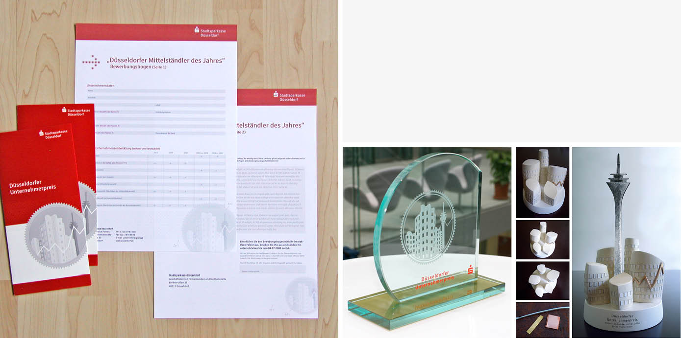Bewerbungsunterlagen zum Wettbewerb „Düsseldorfer Unternehmerpreis“ 